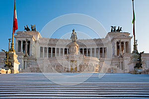 Equestrian monument to Victor Emmanuel II and Vittoriano in Rome