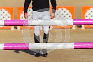 Equestrian Rider Walking Pacing Poles