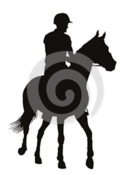 Equestrian sport silhouettes