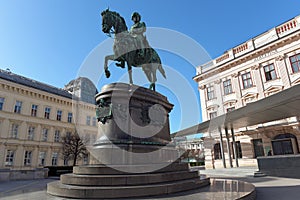 Equestrian statue of Archduke Albrecht, Duke of Teschen.Vienna, Austria.