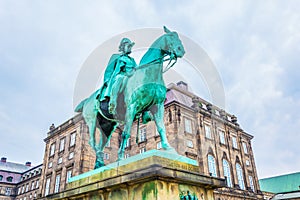 Equestrian statue of Christian IX near Christiansborg Palace, Copenhagen, Denmark