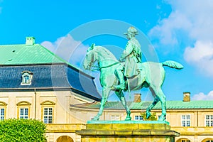 Equestrian statue of Christian IX near Christiansborg Palace, Copenhagen, Denmark