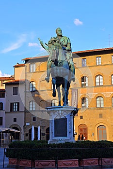 Equestrian statue of Cosimo I de` Medici on the Piazza della Signoria,
