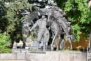Equestrian statue of Don Pedro de Peralta in Santa Fe, New Mexico