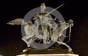 Equestrian statue of Ferdinando di Savoia in Turin Italy