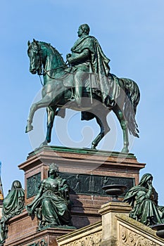 The equestrian statue of Frederick William IV