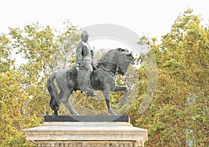 Equestrian statue of General Prim in Barcelona