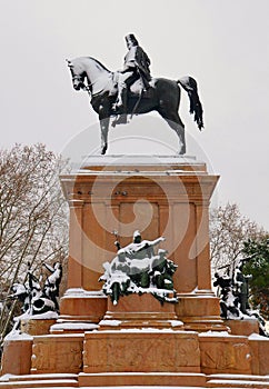 Statue of giuseppe garibaldi in rome