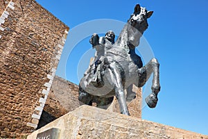 Equestrian statue of Ibn Qasi, governor of the taifa kingdom of photo