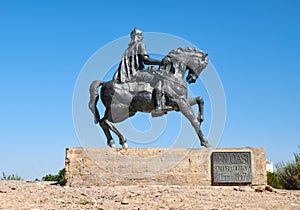 Equestrian statue of Ibn Qasi, governor of the taifa kingdom of photo