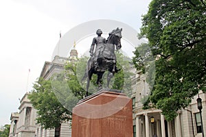 Equestrian statue of John F. Hartranft, Major General in the Union Army, Governor of Pennsylvania in 1873-1879, Harrisburg