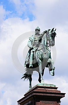 Equestrian statue of Kaiser Wilhelm I. in Karlsruhe