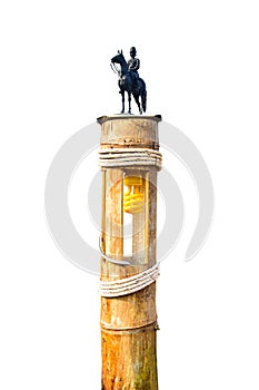 The equestrian statue of King Chulalongkorn Rama V at the Bamb photo