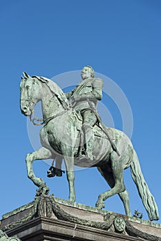 Equestrian statue of King Gustav II Adolf Stockholm photo