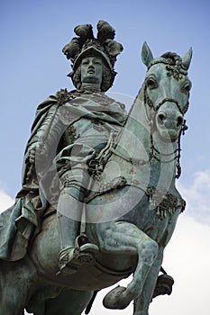 Equestrian statue of king JosÃÂ© the 1st of Portugal, in Lisbon photo