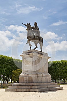 The equestrian statue of Louis XIV in Montpellier