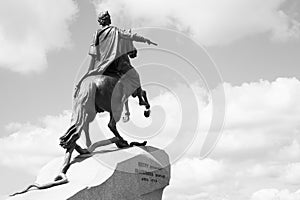 Equestrian statue of Peter the Great in Saint Petersburg