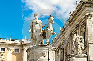 Equestrian statue of Pollux on Capitol, Rome