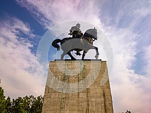 Equestrian statue photo