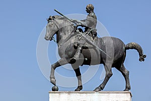 Equestrian statue of the Venetian general Gattamelata in Padua,