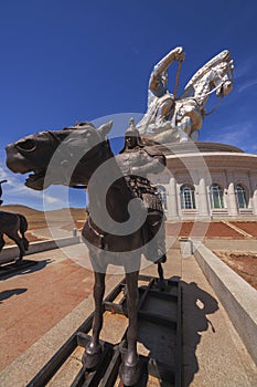 Equestrian statue of warriors of Genghis Khan