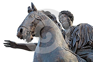 Equestrian status of Marcus Aurelius Rome, Italy photo