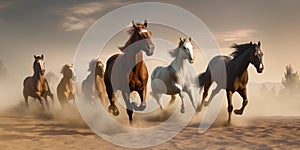 Equestrian Symphony - A Dynamic Rhapsody of Galloping Grace - generative AI