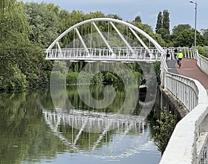 Equiano Bridge on the River Cam Cambridge 2023