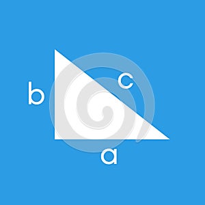 Equilateral triangle, Pythagorean theorem icon