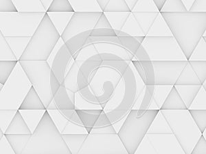 Equilateral triangles - white abstract background