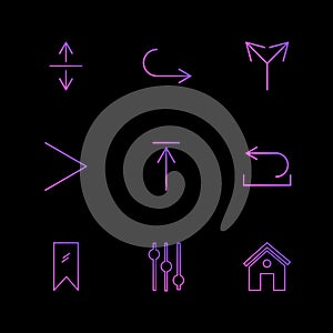 equilizer , home , tag , arrows , directions , avatar , downloa