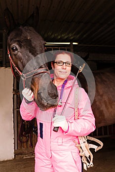 Equine dentist ready for a dental checkup