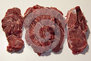 Equino steak raw meat