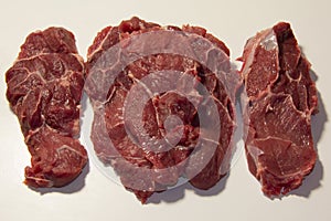 Equino steak raw meat photo