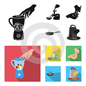 Equipment, appliances, appliance and other web icon in black,flat style., cook, tutsi. Kitchen, icons in set collection. photo
