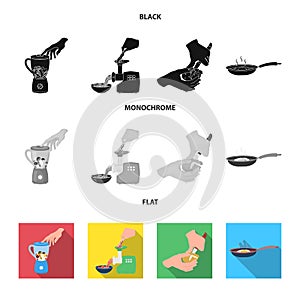 Equipment, appliances, appliance and other web icon in black, flat, monochrome style., cook, tutsi. Kitchen, icons in photo