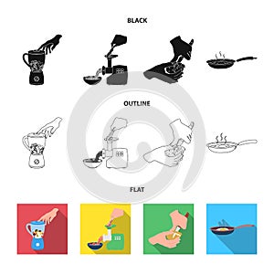 Equipment, appliances, appliance and other web icon in black,flat,outline style., cook, tutsi. Kitchen, icons in set photo