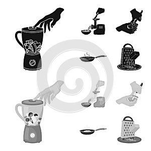 Equipment, appliances, appliance and other web icon in black,monochrome style., cook, tutsi. Kitchen, icons in set photo