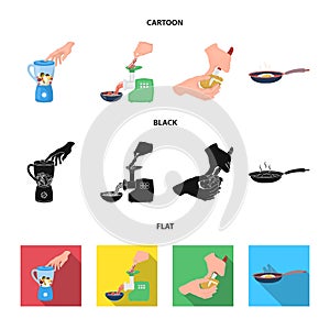 Equipment, appliances, appliance and other web icon in cartoon,black,flat style., cook, tutsi. Kitchen, icons in set photo