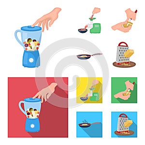 Equipment, appliances, appliance and other web icon in cartoon,flat style., cook, tutsi. Kitchen, icons in set photo