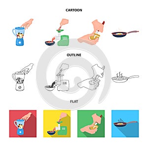 Equipment, appliances, appliance and other web icon in cartoon,outline,flat style., cook, tutsi. Kitchen, icons in set photo