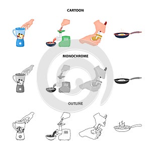 Equipment, appliances, appliance and other web icon in cartoon,outline,monochrome style., cook, tutsi. Kitchen, icons in photo