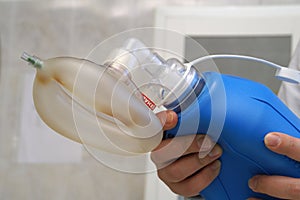 The equipment for artificial respiration