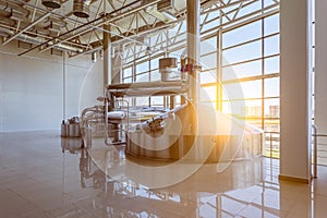 Equipment for brewing beer.