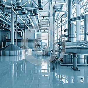 Equipment for brewing beer.