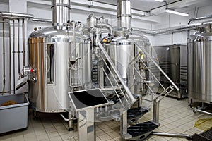 Equipment for brewing beer. Craft beer production