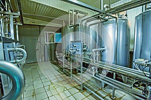 Equipment at dairy plant