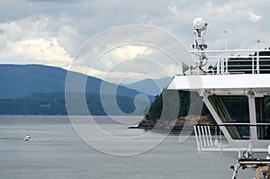 Equipment on a ferry to Victoria, British Columbia