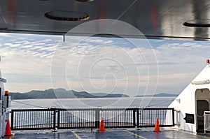 Equipment on a ferry to Victoria, British Columbia