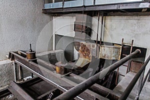 Equipment of former mercury smeltery in Idrija, Sloveni